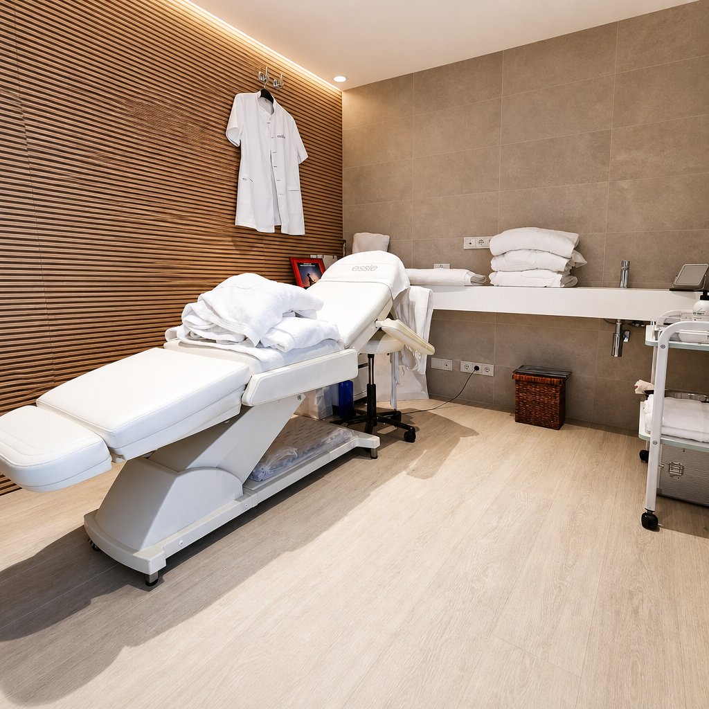 Cabina de masajes y tratamientos del spa del Hotel Castillo de Peñíscola